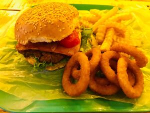 Hamburguesa con papas